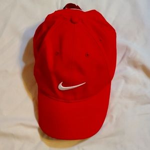 Red Nike baseball cap